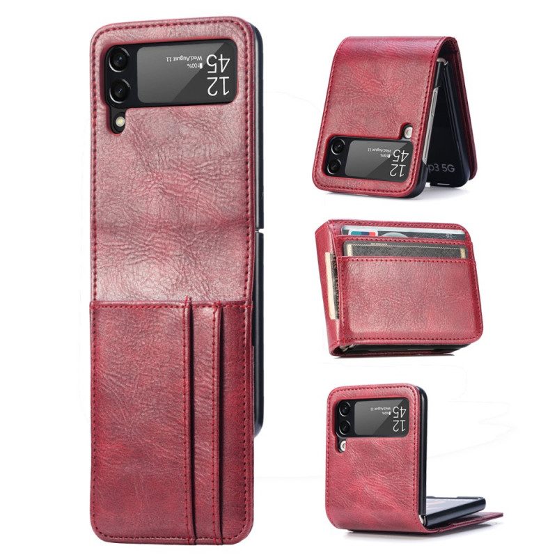 Hoesje voor Samsung Galaxy Z Flip 3 5G Portemonnee Folio-hoesje Stijl Lederen Portemonnee