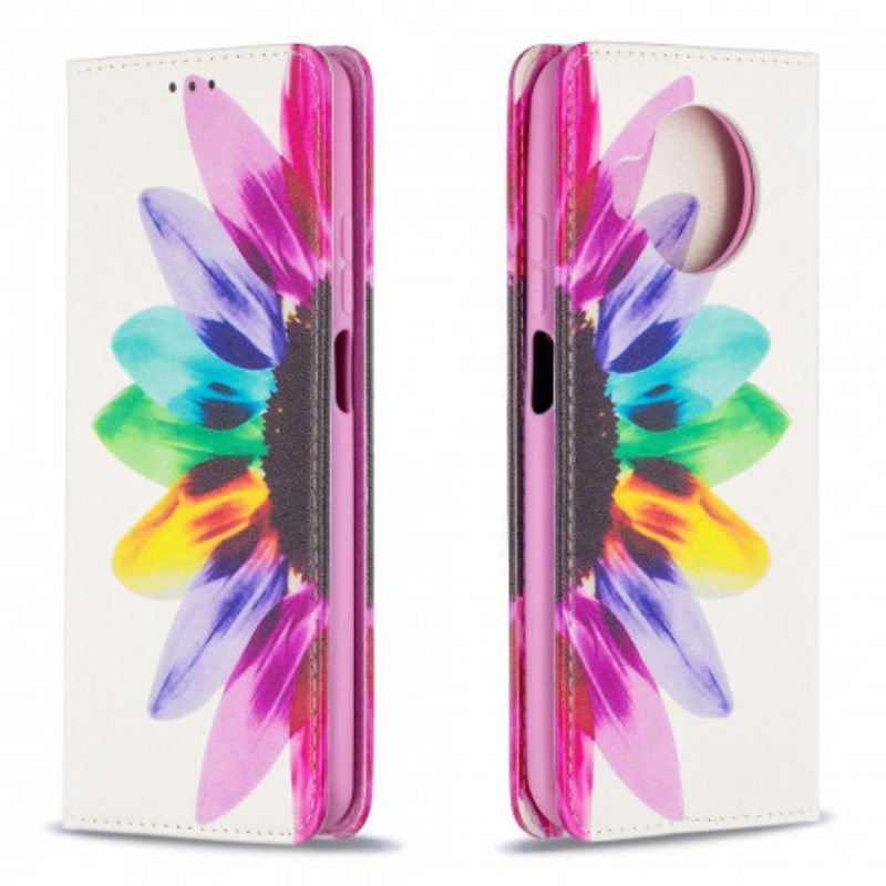 Bescherming Hoesje voor Xiaomi Mi 10T Lite Folio-hoesje Waterverf Bloem