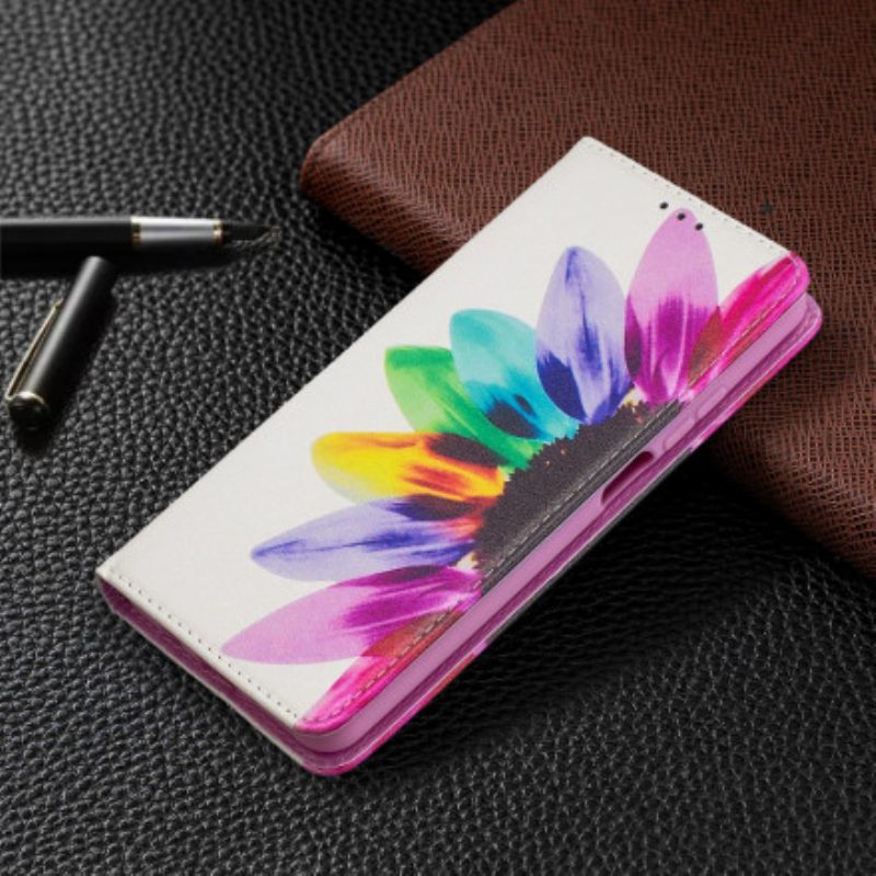 Bescherming Hoesje voor Xiaomi Mi 10T Lite Folio-hoesje Waterverf Bloem