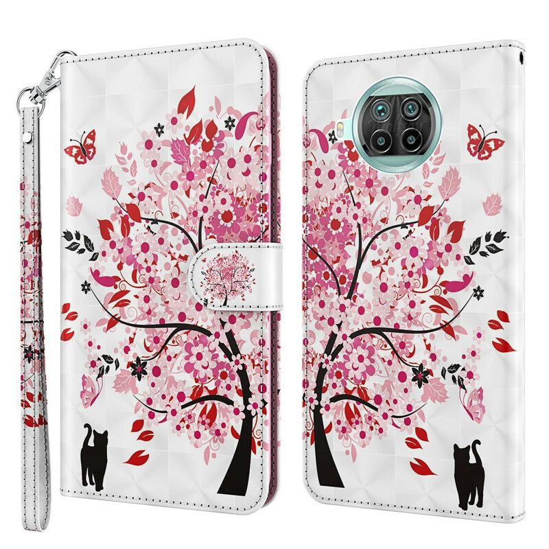 Flip Case voor Xiaomi Mi 10T Lite Roze Boom