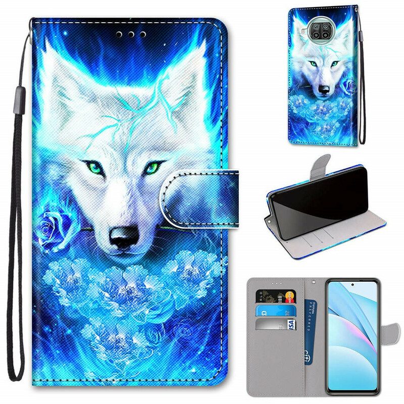 Folio-hoesje voor Xiaomi Mi 10T Lite Hond Wolf