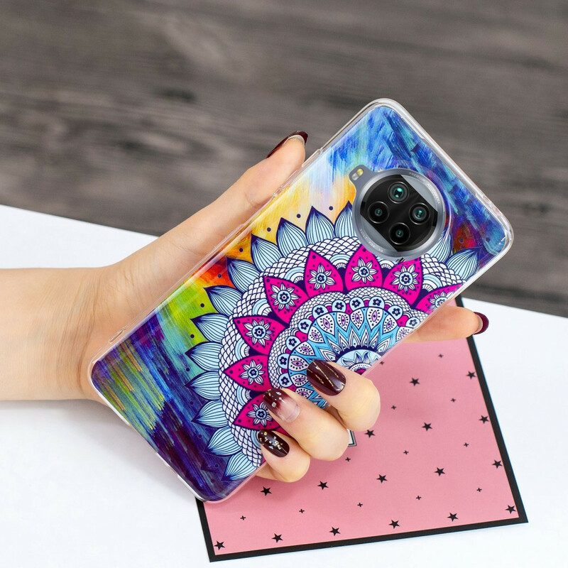 Hoesje voor Xiaomi Mi 10T Lite Fluorescerende Kleurrijke Mandala