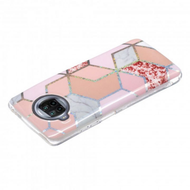 Hoesje voor Xiaomi Mi 10T Lite Glitter Design Marmer