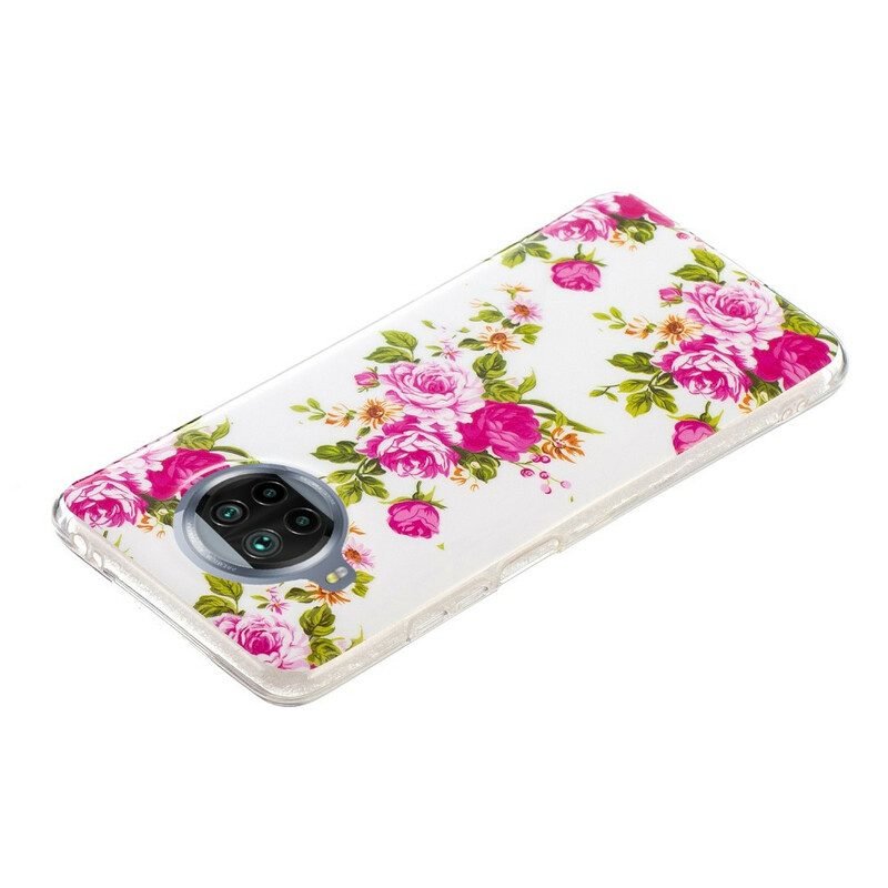 Hoesje voor Xiaomi Mi 10T Lite Neon Vrijheidsbloemen