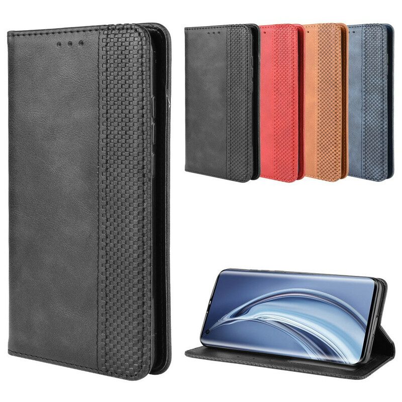 Bescherming Hoesje voor Xiaomi Mi 10 / 10 Pro Folio-hoesje Gestileerd Vintage Leereffect