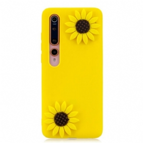 Hoesje voor Xiaomi Mi 10 / 10 Pro 3d Zonnebloemen