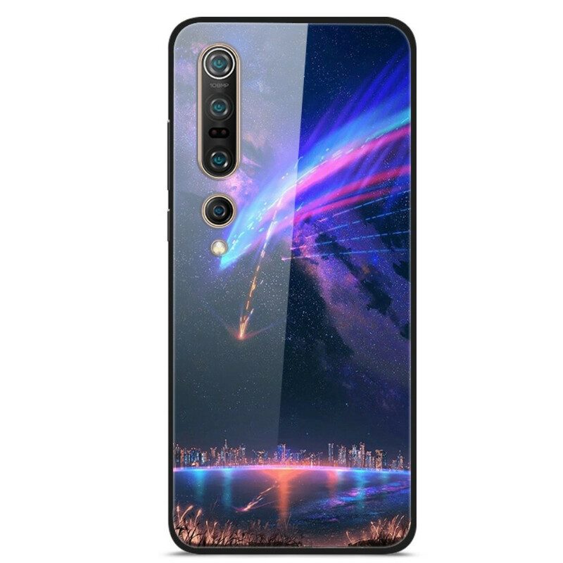 Hoesje voor Xiaomi Mi 10 / 10 Pro Galaxy Sterrenbeeld Gehard Glas