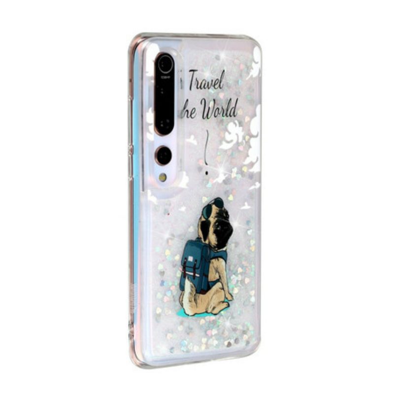 Hoesje voor Xiaomi Mi 10 / 10 Pro Glitter Hond