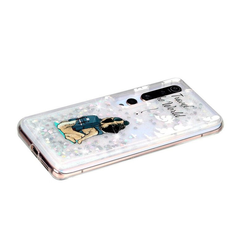 Hoesje voor Xiaomi Mi 10 / 10 Pro Glitter Hond