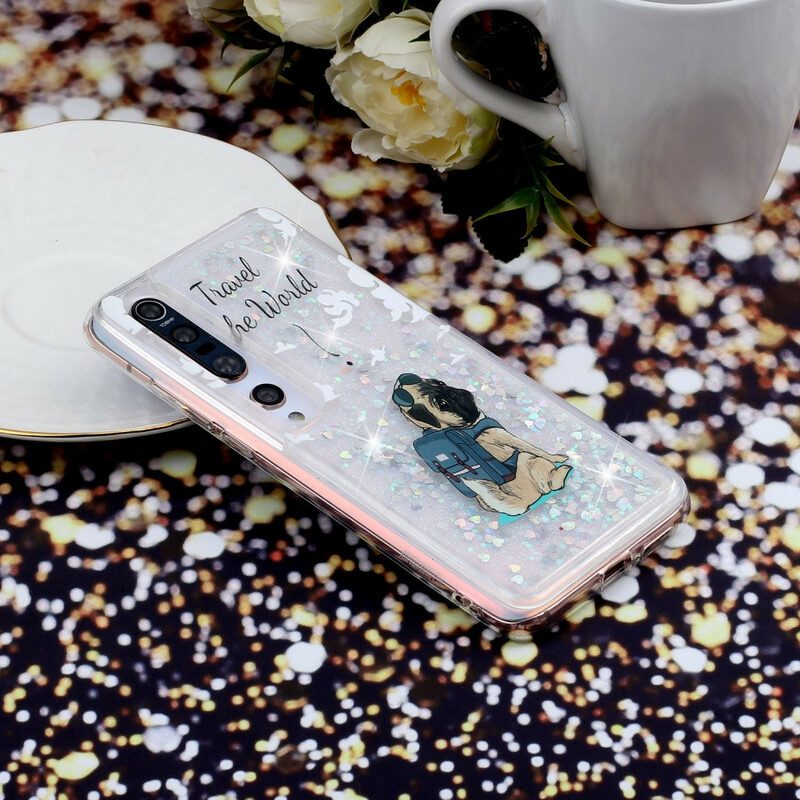 Hoesje voor Xiaomi Mi 10 / 10 Pro Glitter Hond