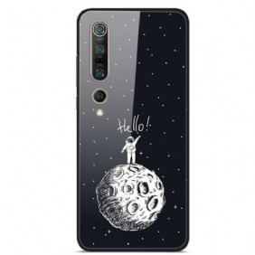 Hoesje voor Xiaomi Mi 10 / 10 Pro Hallo Maan Gehard Glas