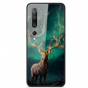 Hoesje voor Xiaomi Mi 10 / 10 Pro Hertenkoning Gehard Glas