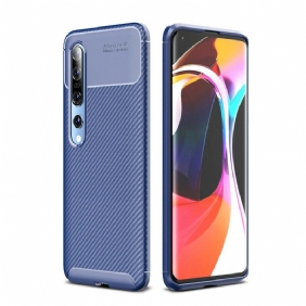 Telefoonhoesje voor Xiaomi Mi 10 / 10 Pro Flexibele Koolstofvezel