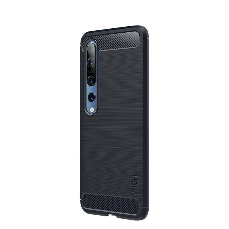 Telefoonhoesje voor Xiaomi Mi 10 / 10 Pro Mofi Geborsteld Koolstofvezel