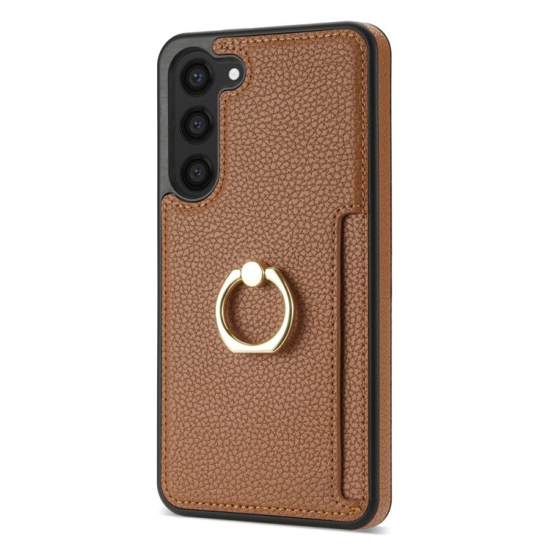 Cover Hoesje Samsung Galaxy S24 5g Telefoonhoesje Leren Stijl Met Kaarthouder En Standaard