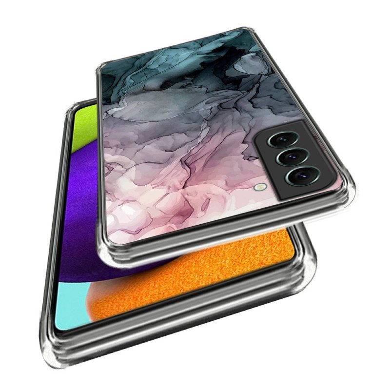 Cover Hoesje Samsung Galaxy S24 5g Telefoonhoesje Marmeren Abstracte Wolk