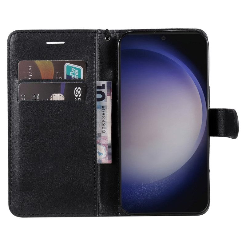 Folio-hoesje Samsung Galaxy S24 5g Effen Met Riem