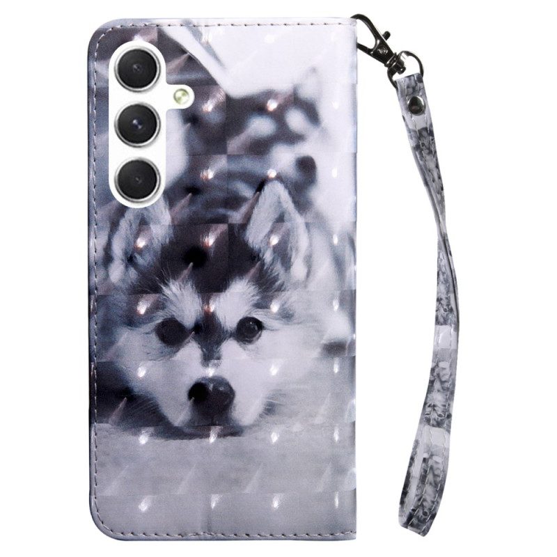 Leren Hoesje Samsung Galaxy S24 5g Husky Met Riem