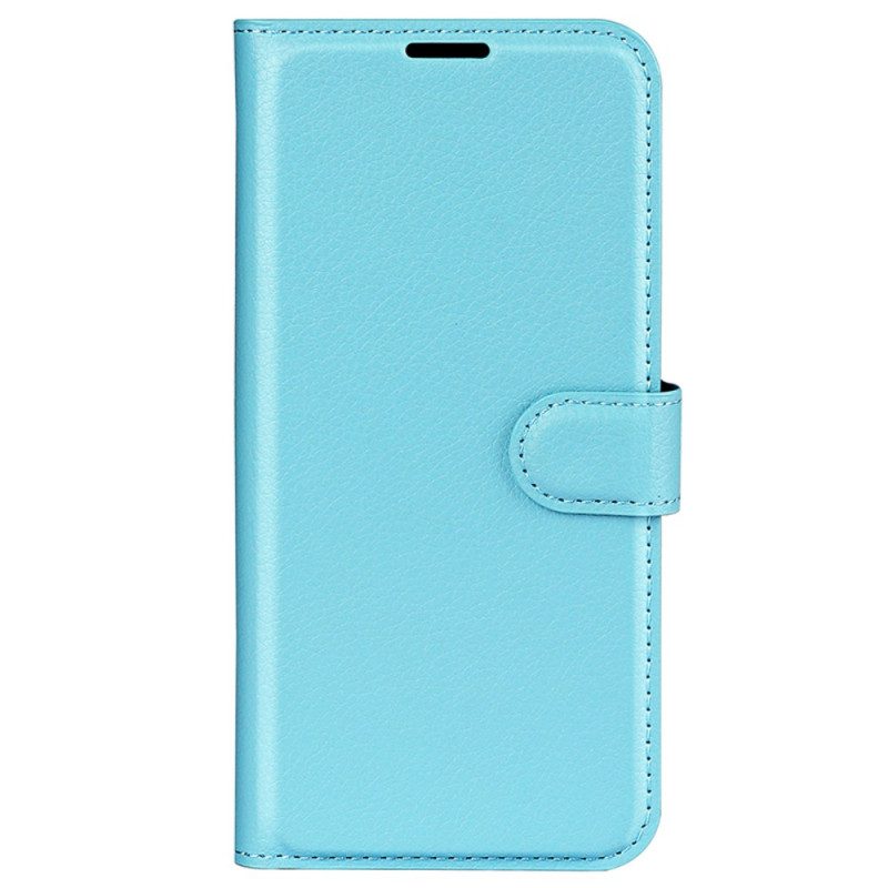 Leren Hoesje Samsung Galaxy S24 5g Litchi Kunstleer Bescherming Hoesje