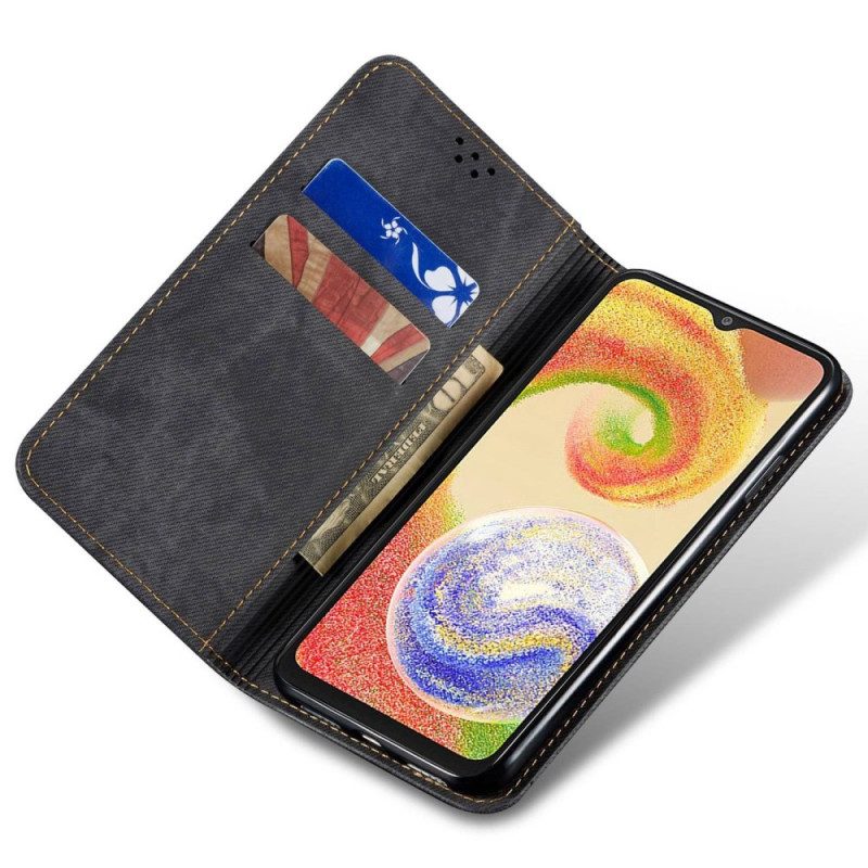 Leren Hoesje Voor Samsung Galaxy S24 5g Jeansstijl