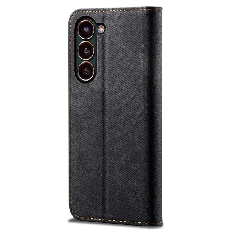 Leren Hoesje Voor Samsung Galaxy S24 5g Jeansstijl