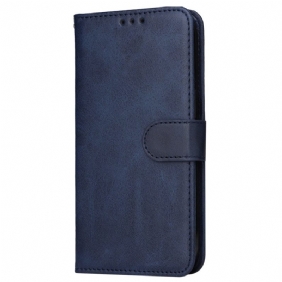 Leren Hoesje Voor Samsung Galaxy S24 5g Ledereffect Met Riem