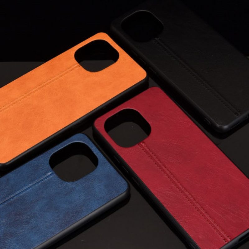 Hoesje voor Xiaomi Mi 11 (5G) Couture-leereffect