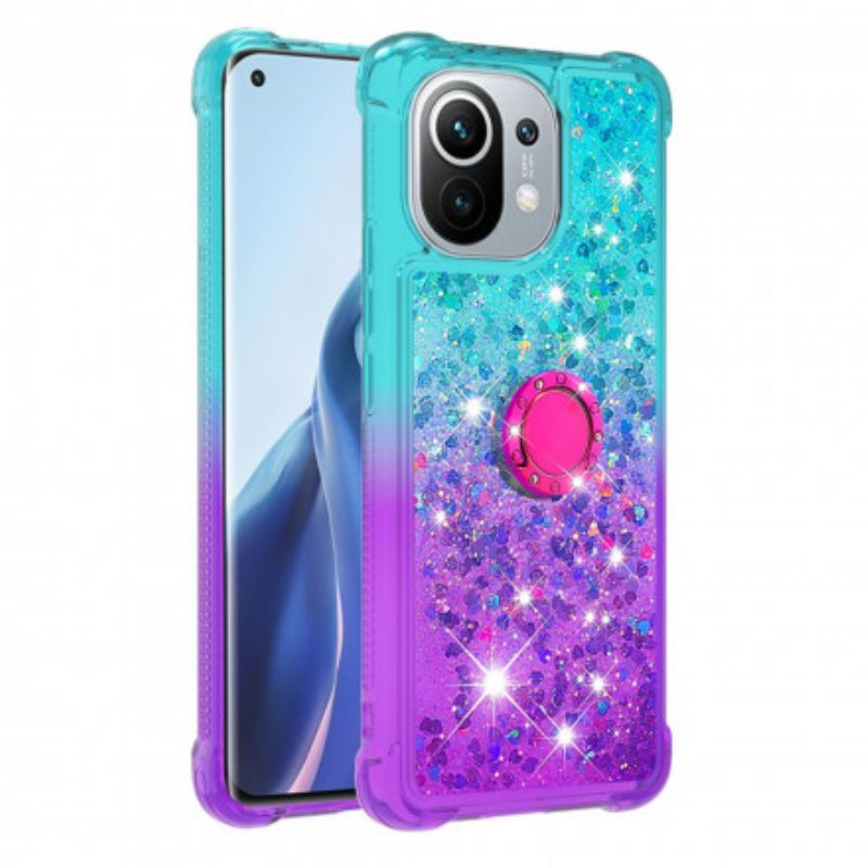 Hoesje voor Xiaomi Mi 11 (5G) Glitter Ringbeugel