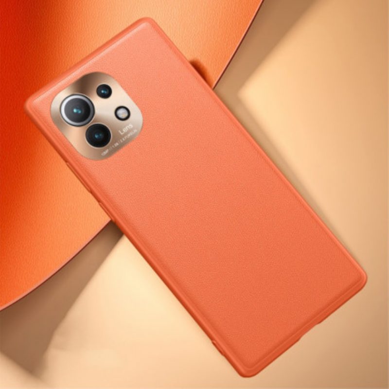 Hoesje voor Xiaomi Mi 11 (5G) Prestigieus Leereffect