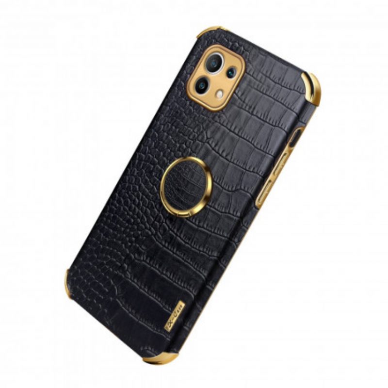 Hoesje voor Xiaomi Mi 11 (5G) X-case Krokodillenleer-effect