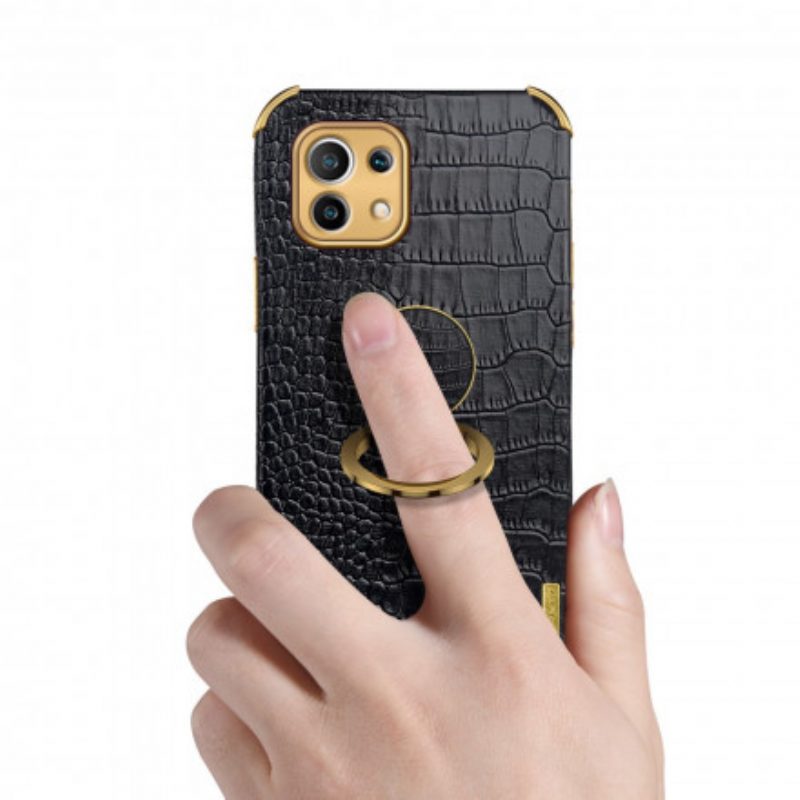 Hoesje voor Xiaomi Mi 11 (5G) X-case Krokodillenleer-effect