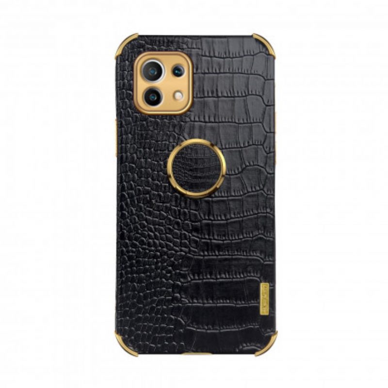 Hoesje voor Xiaomi Mi 11 (5G) X-case Krokodillenleer-effect