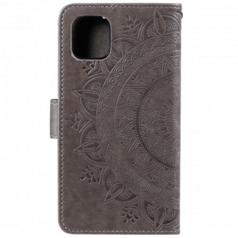 Leren Hoesje voor Xiaomi Mi 11 (5G) Zon Mandala