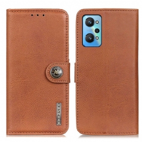 Leren Hoesje voor Realme GT Neo 3T / Neo 2 Imitatieleer Khazneh