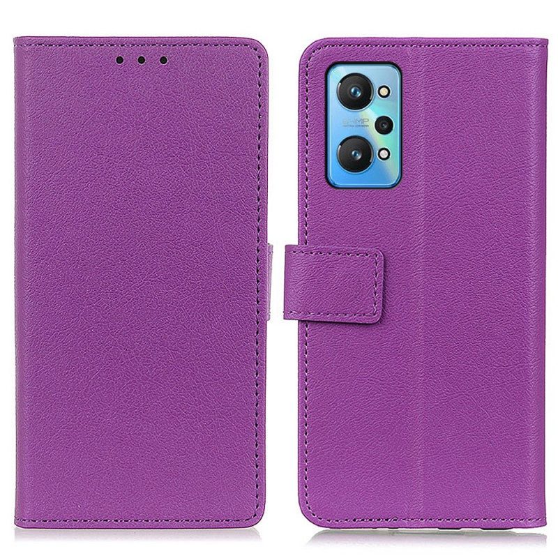 Leren Hoesje voor Realme GT Neo 3T / Neo 2 Premium Lychee Kunstleer