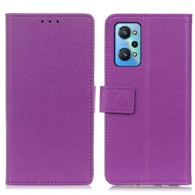 Leren Hoesje voor Realme GT Neo 3T / Neo 2 Premium Lychee Kunstleer