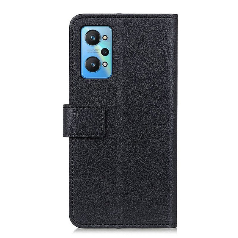 Leren Hoesje voor Realme GT Neo 3T / Neo 2 Premium Lychee Kunstleer