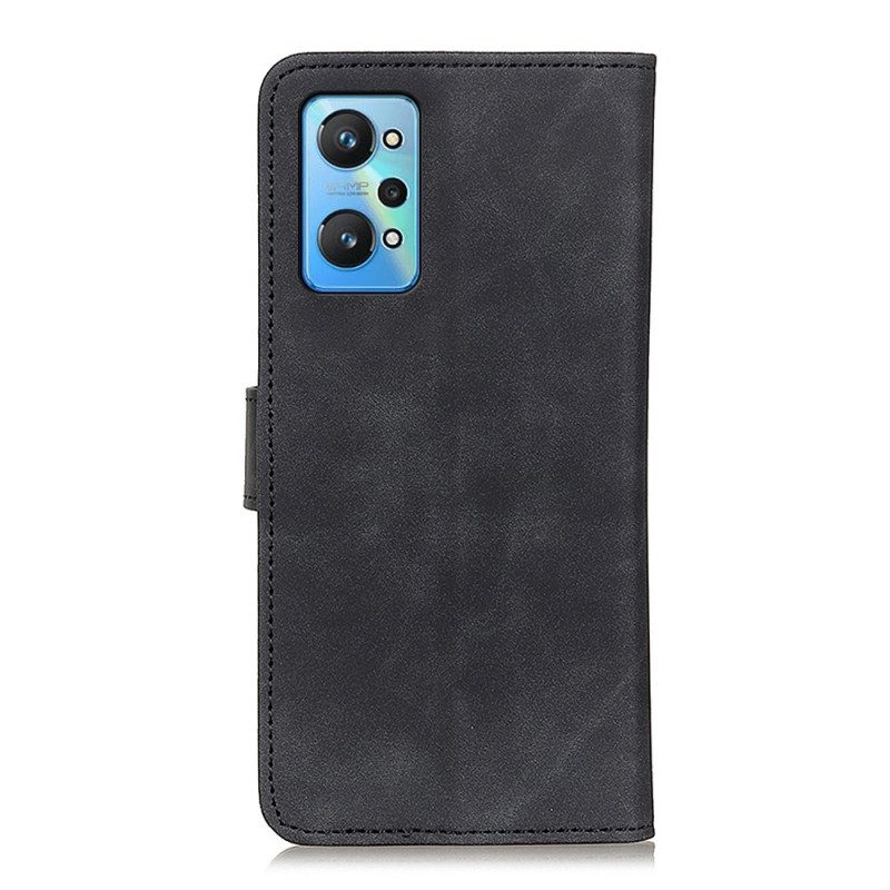 Leren Hoesje voor Realme GT Neo 3T / Neo 2 Vintage Mat Leereffect Khazneh