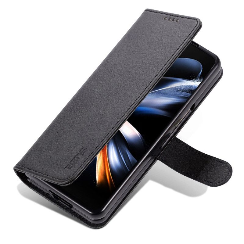 Bescherming Hoesje Samsung Galaxy Z Fold 6 Azns Leerstijl