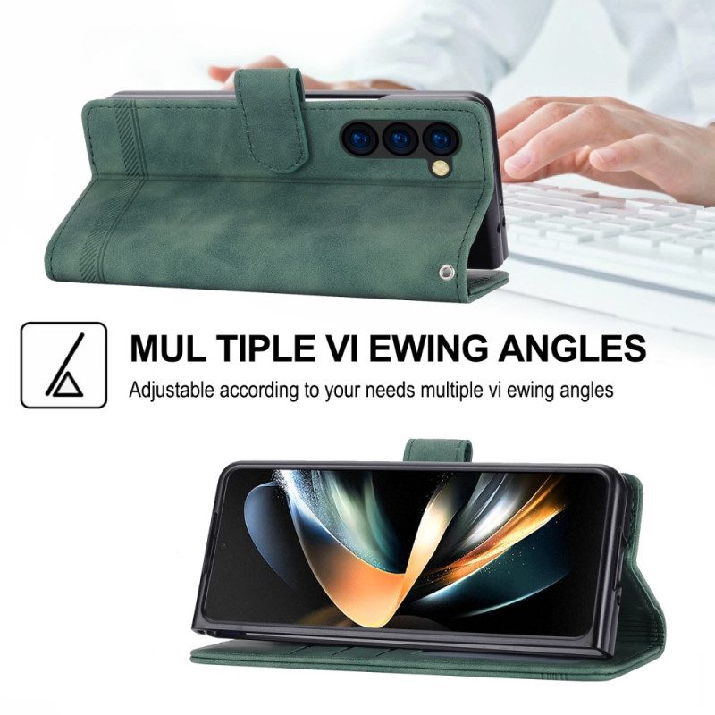 Flip Case Leren Samsung Galaxy Z Fold 6 Dierfeng