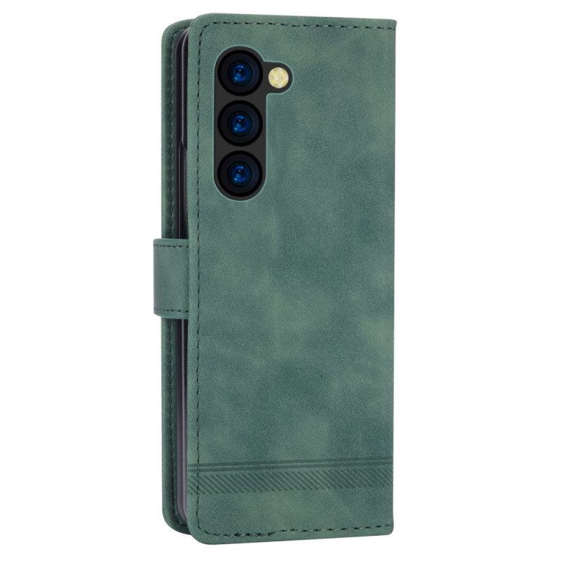 Flip Case Leren Samsung Galaxy Z Fold 6 Dierfeng