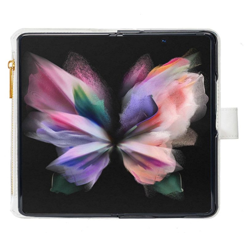 Flip Case Leren Samsung Galaxy Z Fold 6 Gewatteerde Binfen Kleur