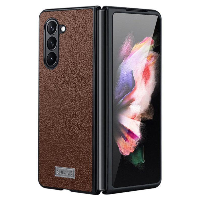 Hoesje Samsung Galaxy Z Fold 6 Kunstleer Litchi Sulada Bescherming Hoesje