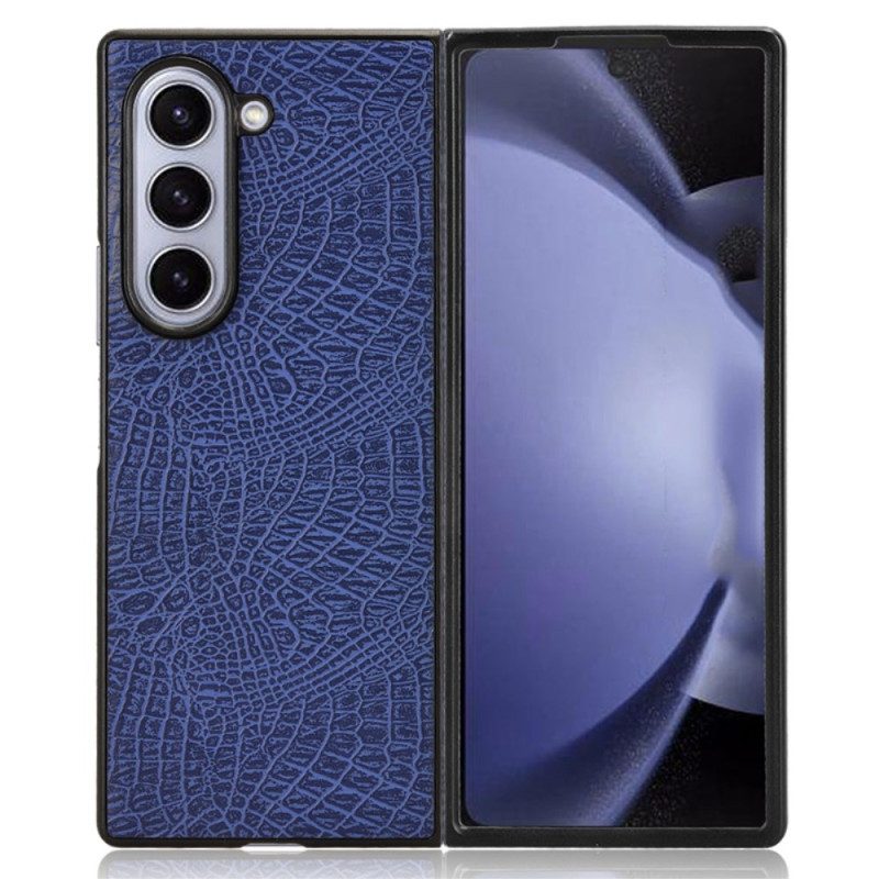 Hoesje Samsung Galaxy Z Fold 6 Ledereffect Bescherming Hoesje