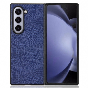 Hoesje Samsung Galaxy Z Fold 6 Ledereffect Bescherming Hoesje