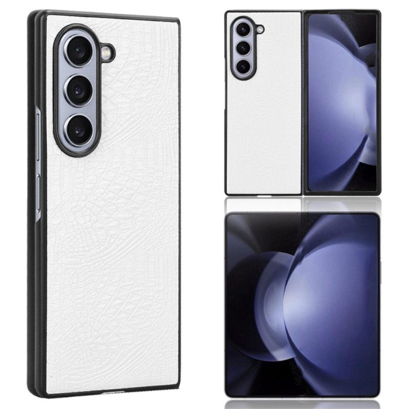 Hoesje Samsung Galaxy Z Fold 6 Ledereffect Bescherming Hoesje