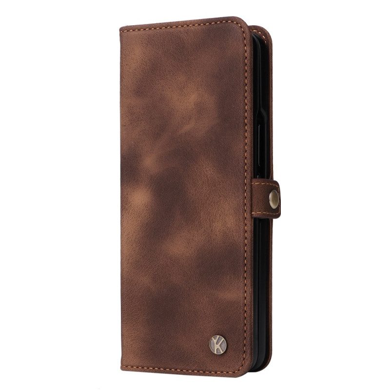 Leren Hoesje Samsung Galaxy Z Fold 6 Vintage Yikatu