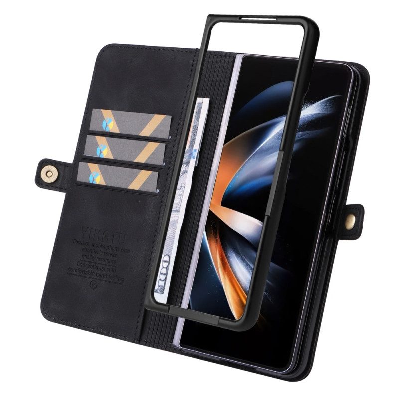 Leren Hoesje Samsung Galaxy Z Fold 6 Vintage Yikatu