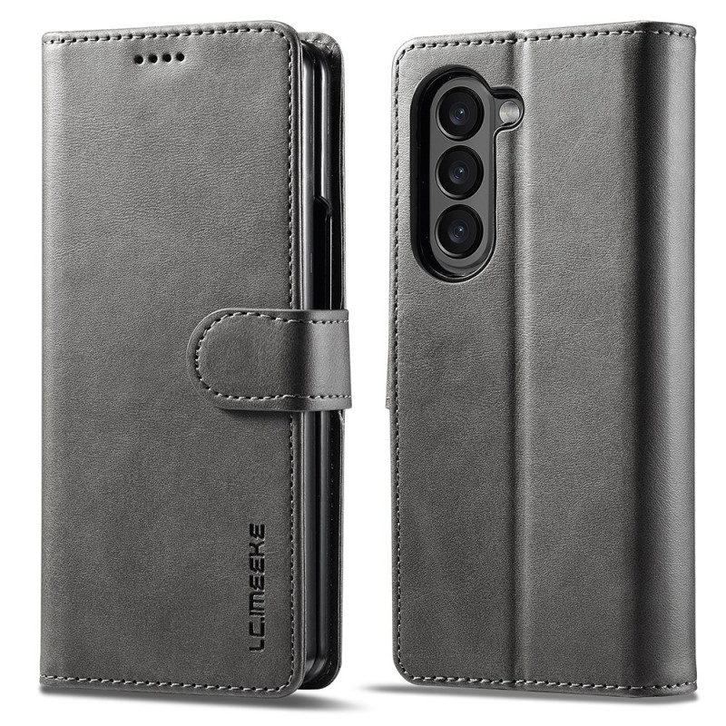 Leren Hoesje Voor Samsung Galaxy Z Fold 6 Imitatieleer Lc.imeeke