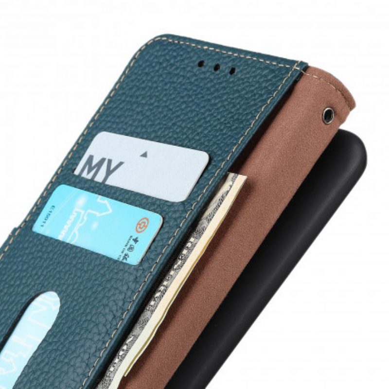 Flip Case voor Vivo Y21 Khazneh Lychee Leer